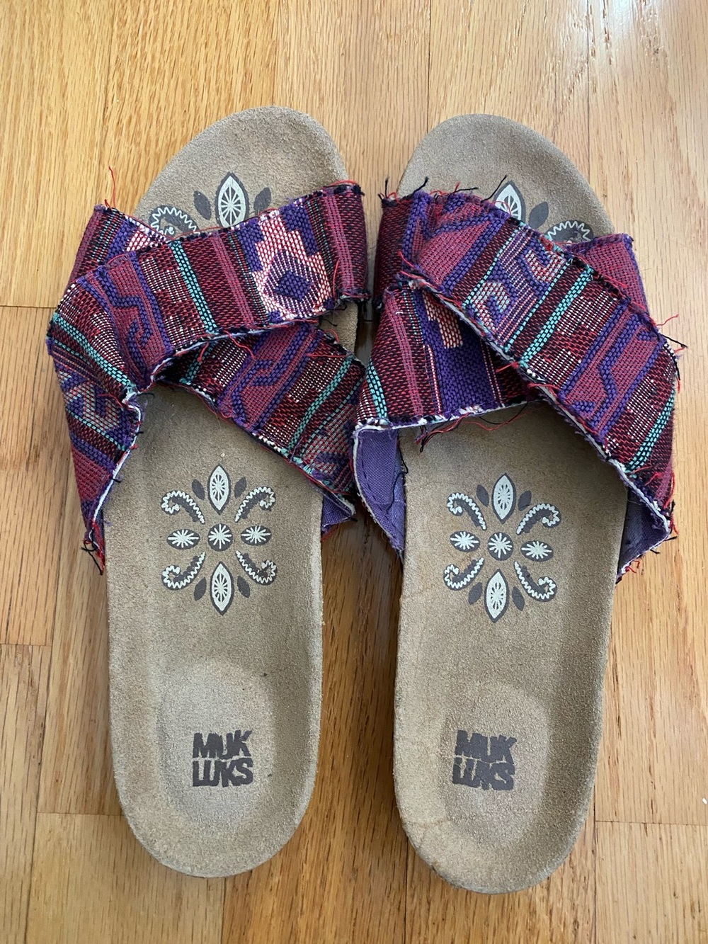 New Muk Luks Woven Fabric Women’s Sandals